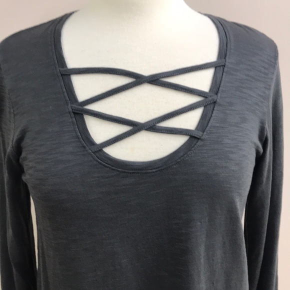 LILLA P gray tunic top small - Picture 2 of 7